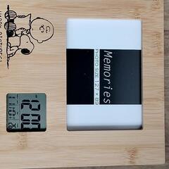 スヌーピーPHOTO FRAME WITH CLOCKの画像