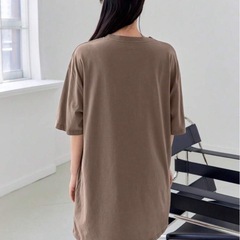 SHEIN✧︎スローガングラフィックDAZYドロップショルダーTシャツドレス サンドレスの画像