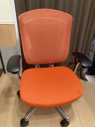 2022年】okamura チェア オレンジ