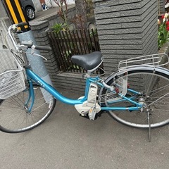 【物置整理】シティサイクル　バッテリージャンク　