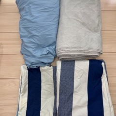 ニトリ掛け布団＋敷きパッド＋ニトリシーツ３点セットの画像