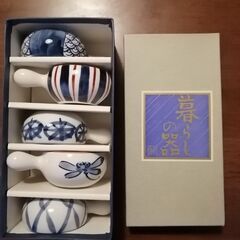 箸置き付き小鉢のセット
