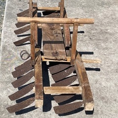昔の農機具　馬鍬(まぐわ、もーが、まーが) 飛行機もーが
の画像