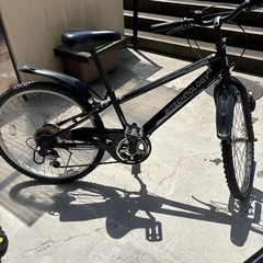 24インチ　黒　子供用自転車