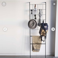 【美品】tower 立て掛け式メッシュハンガー ブラックの画像