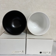 どんぶり(茶碗)⭐︎ブラック＆ホワイト ①の画像