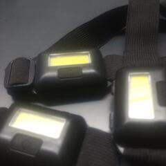 LEDライト ３個セット　ヘッドマウントタイプ　中古の画像