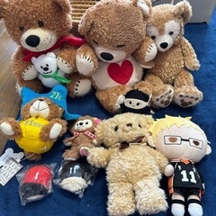 ぬいぐるみ　ダッフィー、スージーズー、ハイキュー月島など