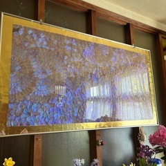 モルフォ蝶　アート　羽細工　大きいサイズの画像