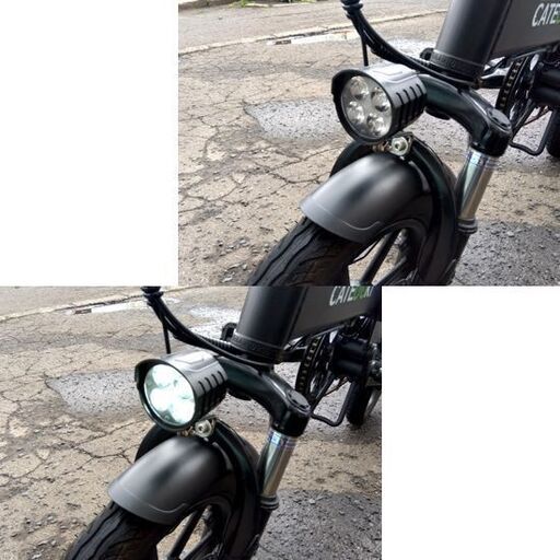 CATEOOKI 電動アシスト自転車 折りたたみ自転車 14インチ ブラック アルミフレーム バッテリー：7.8Ah 札幌市 中央区 南12条