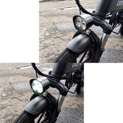 CATEOOKI 電動アシスト自転車 折りたたみ自転車 14インチ ブラック アルミフレーム バッテリー：7.8Ah 札幌市 中央区 南12条の画像