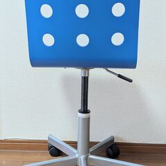 IKEA JULES 回転チェアー　ブルーの画像