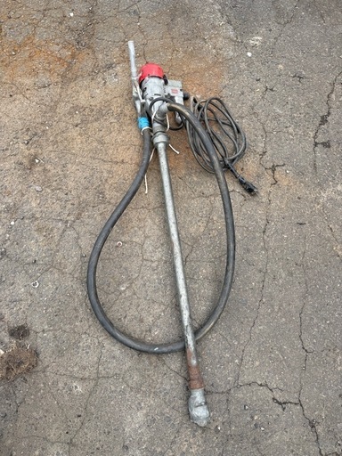 通電確認　SHIBAURA 芝浦 ドラム缶用 電動ポンプ  型番見にくい 100V ドラムポンプ　ポンプ　　ハイチェックポンプ　makita マキタ　工具