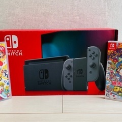 任天堂Switch Joy-Con グレー本体 ソフト2本