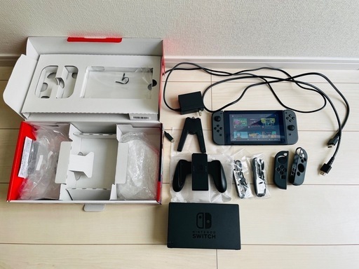 任天堂Switch Joy-Con グレー本体 ソフト2本