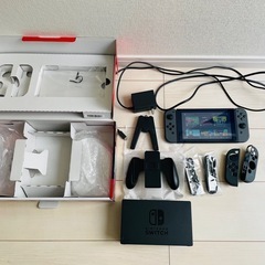 【美品】任天堂Switch Joy-Con グレー本体 ソフト2本の画像