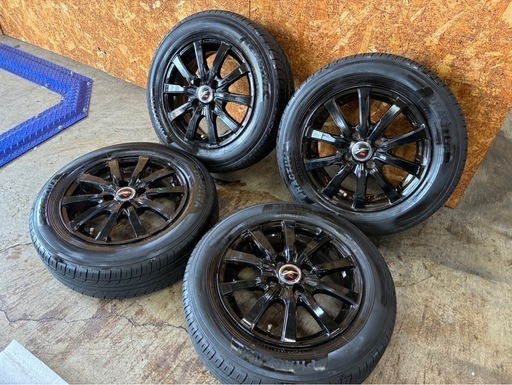 ⭐️⭐️175/65R14?2022年サマータイヤ+ファング　ブラックアルミ4本セット?即戦力‼️‼️A-5
