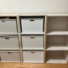 ３段カラーボックス３個セット