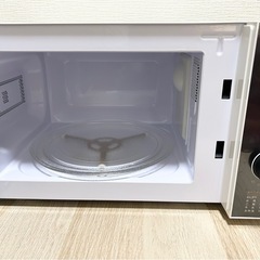 【超美品】2024年製　ブラック COMFEE‘ 電子レンジ 17L ターンテーブル 単機能レンジ　CFM-CM174 ヘルツフリーの画像