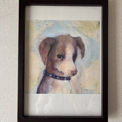 子犬　絵画