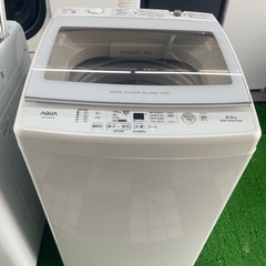 20年製 アクア　洗濯機　8k AQW-GV80J ST