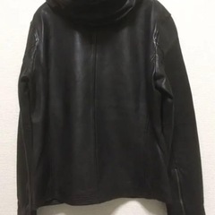 シープレザーパーカージャケットの画像