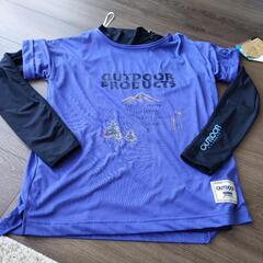 OUTDOOR PRODUCTS 紫 長袖Tシャツ　М