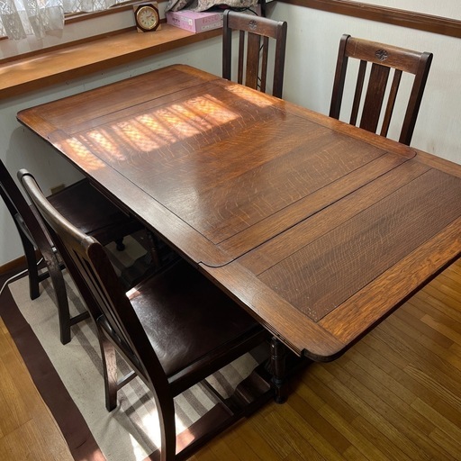 ダイニングテーブル　椅子4脚セット 輸入家具