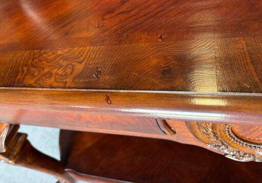 ヨーロッパ系 アンティーク 大型コンソール、サイドテーブル、幅153cm Used