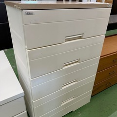 【ドリーム川西店御来店限定】5段プラチェスト／クリーニング済み ...