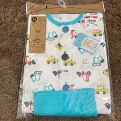80 半袖前開き腹巻き付きパジャマ
