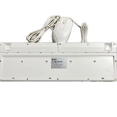 SANWA キーボード マウスセット USB ホワイト ほぼ新品の画像