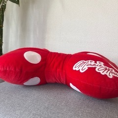 美品　Disney ディズニー　ミニー　リボン　クッションの画像