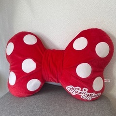 美品　Disney ディズニー　ミニー　リボン　クッションの画像