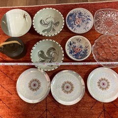 大皿10枚と急須のセットの画像