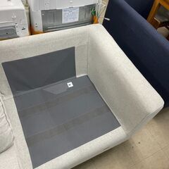二人掛けソファ　No.2997　イケア　IKEA　ホワイト　ファブリックソファ　【リサイクルショップどりーむ荒田店】の画像