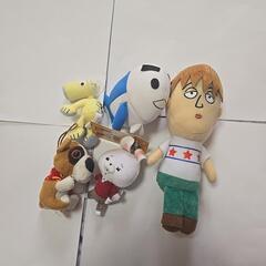魚と犬とうさぎと人間ぬいぐるみ