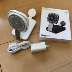 📱【新品未使用】3in1ワイヤレス充電器 マグネット式 折りたた...