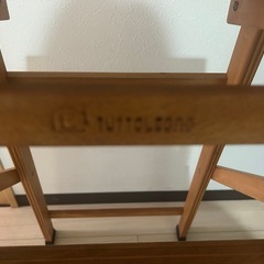 引き取り限定　木製脚立　踏み台　外国製　おしゃれ　tuttolegnoの画像
