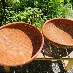 梅干し用　大ざる　サイズ違い2点