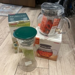 HARIO ジャンピングリーフポット/水出し茶ポットミニの画像