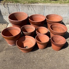 大小様々な植木鉢　10個セット
