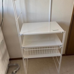 無印良品　スチールユニットシェルフ　白