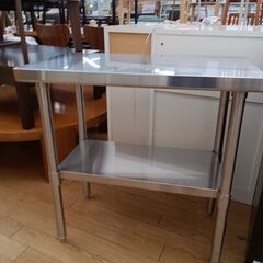 ★ジモティ割あり★  ステントップキッチンカウンター シルバー ...