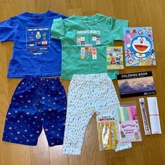 子供服110、ぬりえ、鉛筆、なわとび