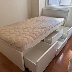 ニトリ 収納付き シングルベッド　