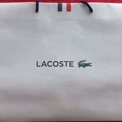ラコステ　紙袋　本物　おしゃれな袋です
