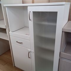 ★ジモティ割あり★ ニトリ レンジ台 ホワイト H115×D40...