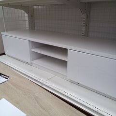 ★ジモティ割あり★  TV台 ホワイト H30×D40×W…