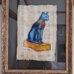 エジプト　絵　枠付き